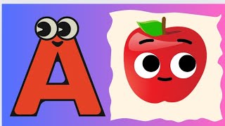 ABC learning Alphapet learning with fun fact 😀 A for appleB for Ball [upl. by Hardigg]