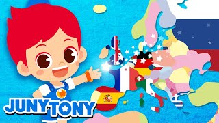 NEW World Capital Song 2  Explore World Songs for Kids  Kindergarten Song  JunyTony [upl. by Annohsak]