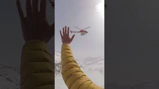 SOS Helicopter Rescue in the Alps switzerland hiking winter backpacking [upl. by Ahsinom]