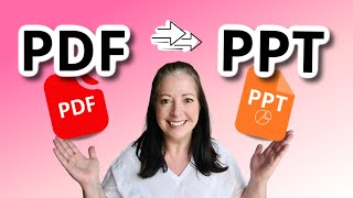 Convert PDF into PowerPoint in 5 EASY steps [upl. by Alfonzo]