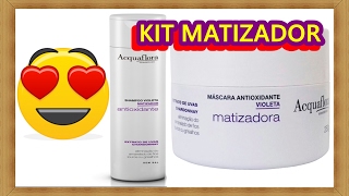 Kit Matizador Acquaflora  ShampooMáscara [upl. by Nohsreg]