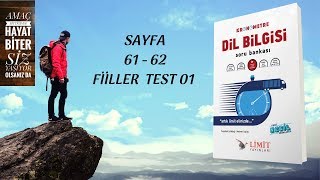 LİMİT YAYINLARI  LİMİT KRONOMETRE DİL BİLGİSİ SB  FİİLLER TEST 01 [upl. by Humberto220]