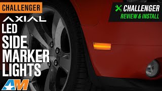 20082014 Challenger Axial LED Side Marker Lights Clear Review amp Install [upl. by Llevel444]