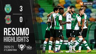 Highlights  Resumo Sporting 30 Paços de Ferreira Taça de Portugal 2021 [upl. by Aara]