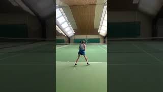 Tamina Kochta 12 …playing too fast for mummy 😂😅 tennisgirl taminakochta tennispro tenniskid [upl. by Haropizt]