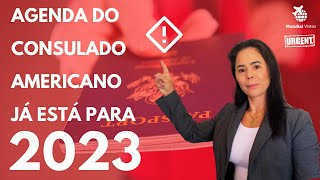 SOBRE A RENOVAÇÃO DO VISTO AMERICANO A AGENDA PARA MARCAR JÁ ESTÁ PARA 2023 [upl. by Dlawso]