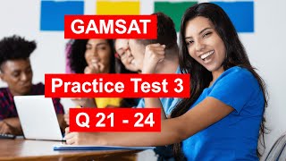 ACER Practice Test 3  Gamsat Pink Booklet Q2124  Worked Answers [upl. by Cowen]