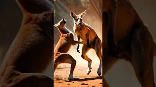 Red Kangaroo vs Dingo viral youtubeshorts [upl. by Proudfoot]