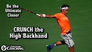 Tennis Tips How to Crush High Backhand Approach Shots [upl. by Ahmed226]