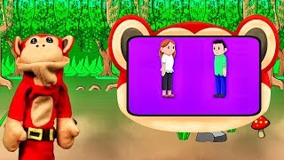 Inglés para Niños con El Mono Silabo La Familia Videos Educativos [upl. by Neyr]