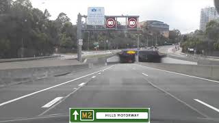 Thornleigh to Cremorne NSW Drive via A28 M2 and M1 [upl. by Nahtnanhoj]