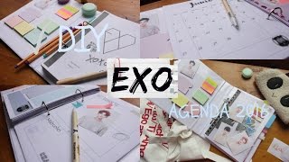 DIY KPOP EXO Agenda EXO Planner 2016 [upl. by Georgia722]