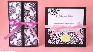 Partecipazioni di nozze Eleganti  Wedding invitation elegance [upl. by Aretahs]