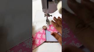 Sewing Tips And Tricks For This Viral Pattren In Pink Colour Using Affordable Fancy Button shorts [upl. by Nomad]