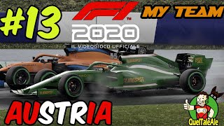 PISTA BAGNATA GARA  F1 2020  Gameplay ITA  MyTeam 13  AUSTRIA [upl. by Roseann78]