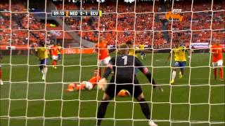 Resumen Holanda 11 Ecuador Amistoso internacional previo al Mundial Brasil 2014 [upl. by Bencion]