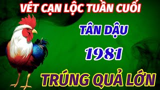 TIẾT LỘ BÍ MẬT TUỔI TÂN DẬU 1981 VÉT CẠN LỘC TRỜI ĐÚNG TUẦN CUỐI THÁNG 8 ÂM LỊCH TRÚNG QUẢ CỰC LỚN [upl. by Delahk]