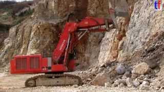 BOOM Hitachi ZX870H3 LD  Front Shovel w Crusher Ball  Fallkugel Germany 2014 [upl. by Aralomo]