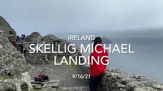 Skellig Michael landing Ireland 2021 [upl. by Yttap126]