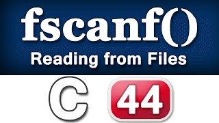 fscanf Function in C Programming Language Video Tutorial [upl. by Anissej219]