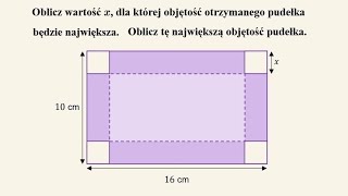 Zadanie optymalizacyjne  POZIOM ROZSZERZONY [upl. by Jepum931]