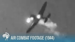 Incredible Air Combat Footage of US and German Planes 1944  War Archives [upl. by Yesor]