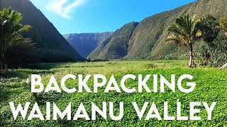 Backpacking Waimanu Valley in Hawaii [upl. by Studner]