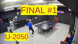 Winning Table Tennis Tournament ep 1  U2050 at PingPod HiTT [upl. by Zaneta]