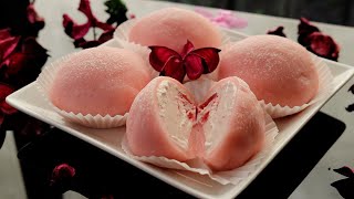 Strawberry Ice Cream Mochi  EASY Recipe [upl. by Anohs]