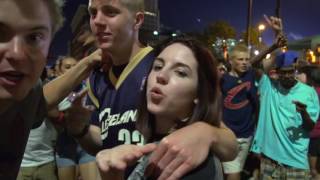 Highlights from downtown Cleveland after the Cavs won the 2016 NBA Title [upl. by Nylauqcaj]