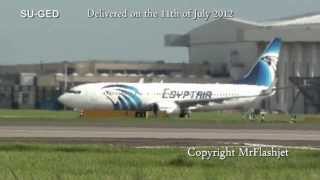 EgyptAir Old and New Liveries 737800 SUGDDGCOGED at London Heathrow Airport [upl. by Bolt175]