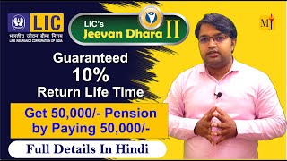 Unlock your Financial Freedom with LIC Jeevan Dhara II Plan 873 I 10 Guaranteed Tax free Income [upl. by Linzy]