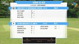 University of Birmingham Cricsoc Senior XI v Aston University CC 2nd XI [upl. by Walczak]