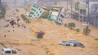 Ecuadors largest city is under water again Massive flooding in Guayaquil [upl. by Gnes364]