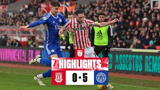 Potters beaten by league leaders  Stoke City 05 Leicester City  Highlights [upl. by Tish]