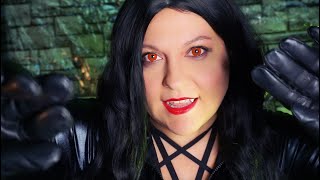 Halloween ASMR Vampire Cares for Her Pet You  Leather Sounds amp Fluffy Mic [upl. by Kikelia]