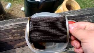 Oil filter with 1000 miles cut open [upl. by Inavoy832]