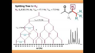 NMR Spectroscopy Compound Multiplets and Splitting Trees [upl. by Okorih968]