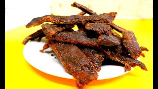 Delicious Homemade Biltong Recipe  Oven Drying Method [upl. by Naujahs]