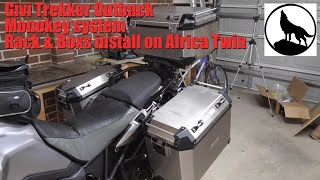 Givvi Trekker Outback cases install on Africa Twin [upl. by Biondo]