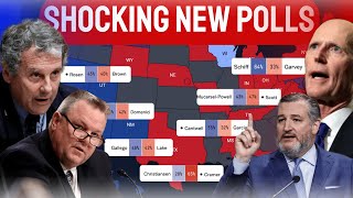 2024 Senate Map Predictions Based on the Latest Polls in Every State [upl. by Alexio934]