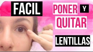 COMO PONER Y QUITAR LENTES DE CONTACTO FACIL [upl. by Hamlen]