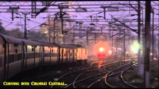 Early Morning Entry into Chennai Central meeting Kovai and Patna Express Aleppy Chennai Express [upl. by Ecire511]