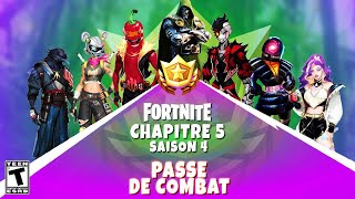 voici le Passe de Combat Saison 4 Chapitre 5 de Fortnite [upl. by Derreg]