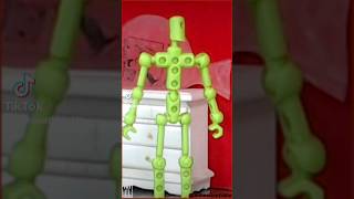 Mo Gets The Hiccups ModiBot StopMotion Animation shorts meme fyp StrangerThings Toys [upl. by Dabbs]