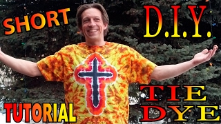 DIY Fire Cross Tie Dye Shirt Short Commentary [upl. by Pinto]