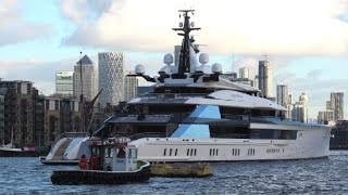 109m Luxury Superyacht BRAVO EUGENIA in London [upl. by Yelrehs827]