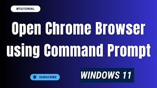 how to open chrome browser using command prompt windows 1011 [upl. by Tuck788]