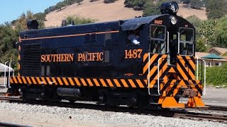 HD FairbanksMorse SP 1487 at Niles Canyon Sept 1 2014 opposedpiston engine [upl. by Tad]