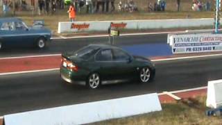 VX HSV GTS 1288 second 14 mile drag pass [upl. by Vittoria]